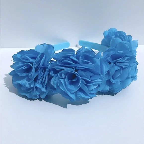 “HeadBand for girl soft sky blue for all occasion” - Picture 3 of 3